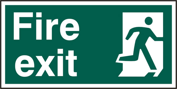 FIRE EXIT SIGN - BSS12129